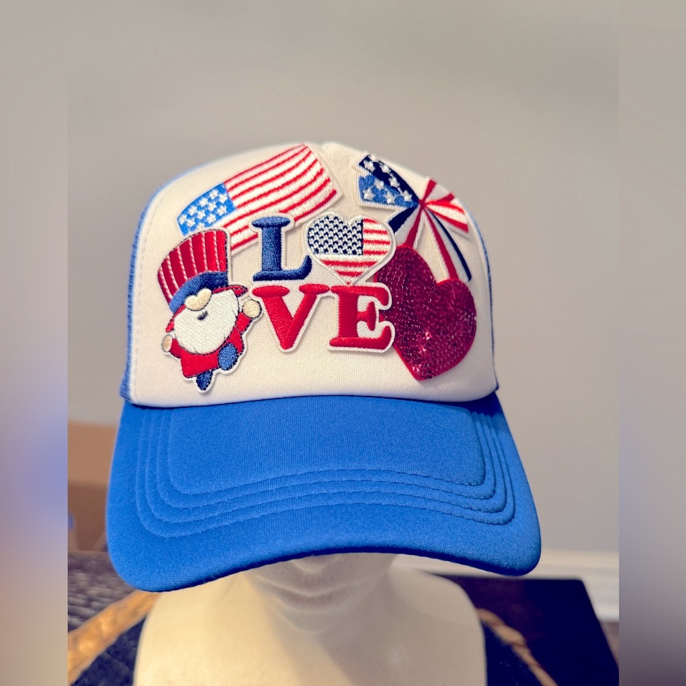 Patriotic 4th of July Custom Trucker Hat